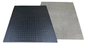 Chessex Reversable Game Mat 26 x 23.5 inch Black - Grey Square Battle Grid DnD