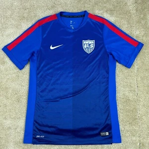 NIKE Mens Jersey M Team USA 2015 2016 Pre Match Squad training Soccer 643865 480 - Picture 1 of 20