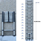 Telescoping Ladder Stainless Steel Extension Ladder HeavyDuty Collapsible Ladder