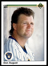1990 Upper Deck Don August Milwaukee Brewers #295