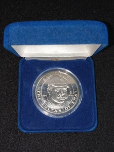 RARE Sultan Of Swat BABE RUTH Coin 1 Dollar LIBERIA 1994 w/Original Box - Picture 1 of 3