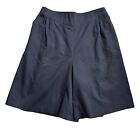 Vintage High Waist Women's 34 Black Pleated Front Shorts 80s 90s