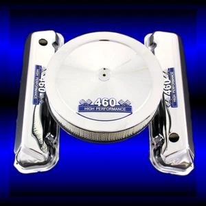 tapa válvula bloque grande y filtro de aire se adapta a motores ford 460 con emblemas 460 hp - Imagen 1 de 1