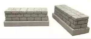 MrTrain O Scale Short Bridge Piers | Gray | Model Railroad - Picture 1 of 2