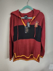 Harry Potter Hot Topic Women Size Large Pullover Sweater Shirt Hoodie Gryffindor - Picture 1 of 11