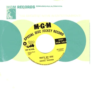 Erroll Garner: Affinidad / That's My Kick - DJ Copy ..45 RPM 4320 - Picture 1 of 3
