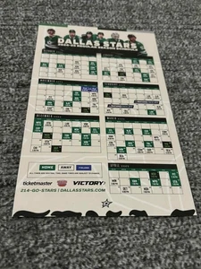 Dallas Stars NHL 2024-2025 Magnetic Schedule - Picture 1 of 3