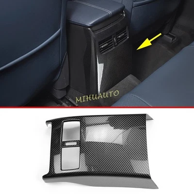 For 2020-2025 Mazda CX-30 Carbon Fiber Car Rear Air Vent Outlet Panel Cover Trim - Image 1 of 4