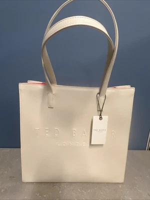 Nuevo con etiquetas Ted Baker Logo The ICON Bolso de Mano Blanco Mediano Foto 1 de 4