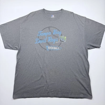 Camiseta MLB Tampa Bay Devil Rays 2XL Gris Estilo Vintage Gráfico Camiseta Genuina Foto 1 de 4