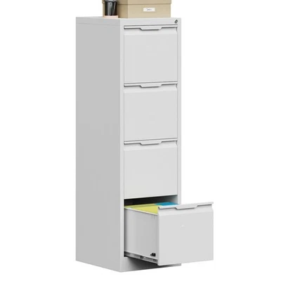 Archivador vertical de metal con 4 cajones para gabinete de almacenamiento A4/oficina en casa legal Foto 1 de 4