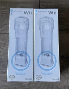 2 Nintendo Wii Motion Plus Adapter w/ Sleeve In Box - OEM NEW SEALED MotionPlus - Picture 1 of 6