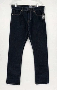NEW Volcom Vorta True to This Stretch Denim Jeans Slim Fit 32x30 Straight Leg - Picture 1 of 10