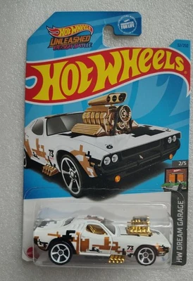 Hot Wheels Rodger Dodger Blanco/Dorado Diseño Desatado 1/64 HW Dream Garage Foto 1 de 2