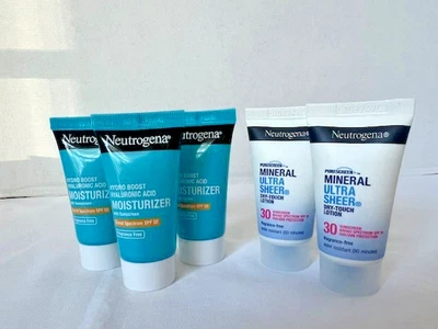 LOTE de 5 lociones minerales hidratantes HydroBoost tamaño 3 muestra neutrogena 2 Foto 1 de 3