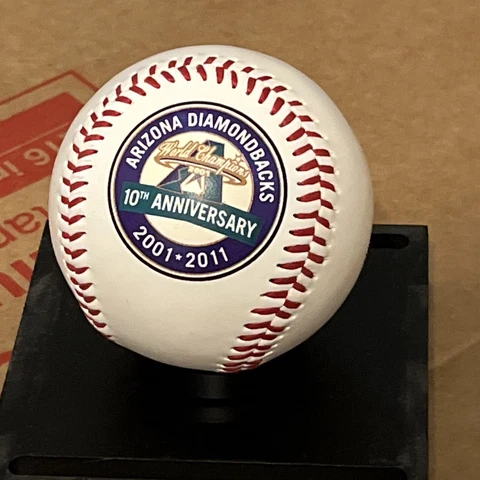 2001- 2011 Official ROMLB  Baseball Arizona Diamondbacks - 10th anniversary Ball Cover