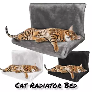 More details for pet radiator bed animal hanging bed cat dog warm fleece kitten cradle hammock