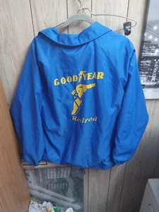 90s Goodyear Tech Full Button-Up Windbreaker Mens XL Hartwell Made In USA - Picture 1 of 5