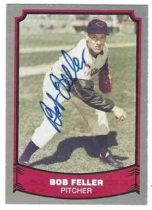 Autographed BOB FELLER Cleveland Indians 1988 Pacific Legends Card, #101 w/COA - Picture 1 of 1