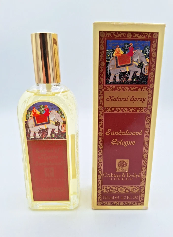 RARO 1983© Extracto de Sándalo Mysore Crabtree & Evelyn 125 ml 4,4 OZ Reino Unido Completo Foto 1 de 4