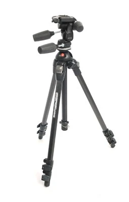 Manfrotto 190 MF3 Carbon Fibre  tripod with804RC2  3 Way Head (4075BL) - Image 1 of 4