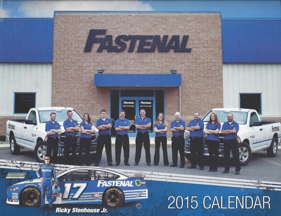 Ricky Stenhouse Jr 2015 "calendario fastenal" #17 NASCAR SPRINT CUP NO POSTAL Foto 1 de 1