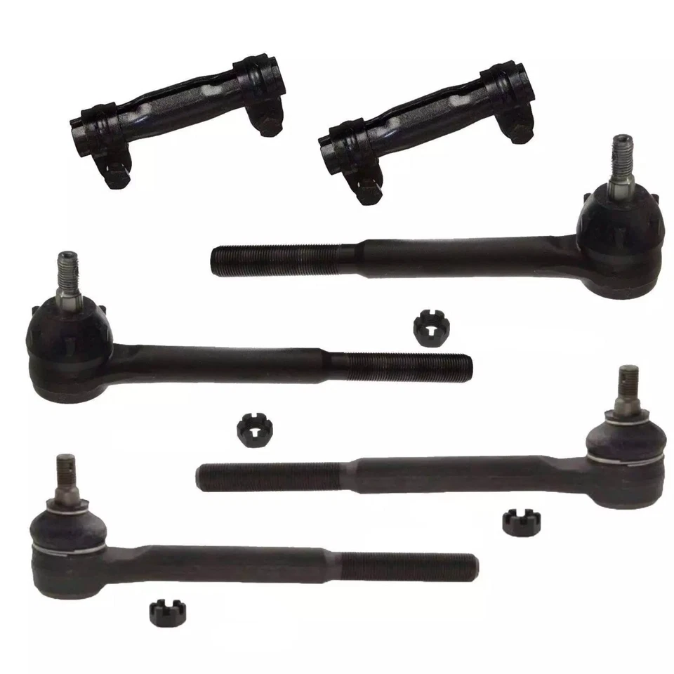 6 PC Kit Steering Parts Chevrolet Belair Biscayne Caprice Impala 71-76 Tie Rod - Image 1 of 1