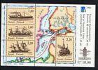 Finland Sc 740 1986 Finlandia 88 Steamships Old Map Stamp Sheet Mint Nh