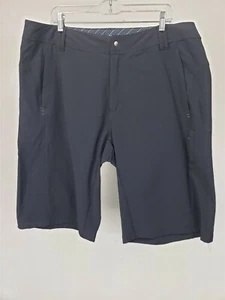 Pantalones cortos largos LULULEMON negros elásticos crepe 26" talla 40 - Imagen 1 de 6