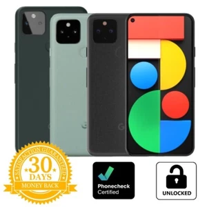 Smartphone Google Pixel 5 y 5a 5G - 128GB - Negro | Verde (Desbloqueado) - Pobre - Imagen 1 de 3