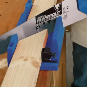 SECURE/PRECISE MITRE BLOCK BOX + CLAMPS Accurate Angled Coving Skirting Cutting - Picture 1 of 3