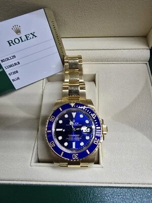 Rolex Submariner 116618 18K 40MM Blue Ceramic Diver 2017. Muy bonito. B/P  Foto 1 de 4