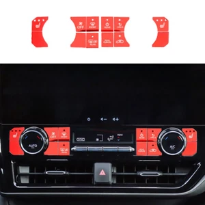 Red Aluminum Alloy Car Central Air Conditioner Button Trim For Toyota Highlander - Imagen 1 de 6