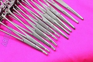 12 STÜCK MÜCKEN THERMOSTAT ZANGE 5 ZOLL GEBOGEN/GERADE EDELSTAHL CHIRURGISCH MEDIZINISCH - Bild 1 von 10