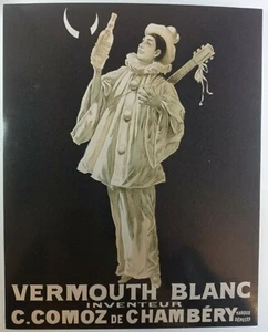 Vintage Vermouth Blanc Inventeur Comoz Chambery Glossy Poster Print 8x10 - Picture 1 of 3