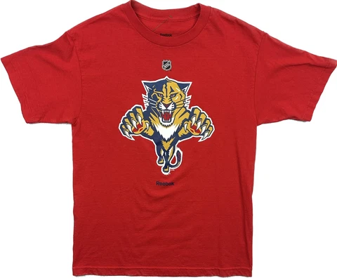 Florida Panthers Reebok 2009 -2014 Draft NHL Team Logo Hockey T-Shirt M Official Cover