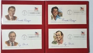 4 pcs - 1981 Ronald Reagan & George Bush Inauguration in Folio Plus Brochure - Picture 1 of 7