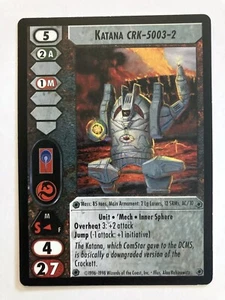 Katana CRK-5003-2 Battletech CCG Commander's Edition 'Mech - Picture 1 of 1