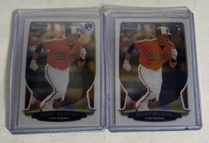 Manny Machado 2013 Bowman Chrome RC #4 Rookie Baltimore Orioles Padres Lot Of 2 - Picture 1 of 2