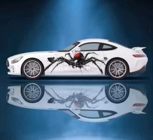 Spider Car Decal; Custom Sport Car Show Decal; Both Sides Universal Fit - Bild 1 von 1