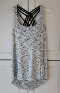 Sujetador sin mangas Lululemon Wild talla 10 gris negro incorporado copa B/C ligero etiquetas nuevas - Imagen 1 de 9