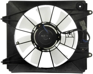 Conjunto de ventilador de condensador de aire acondicionado derecho (Dorman 620-245) con funda, motor y cuchilla - Imagen 1 de 2