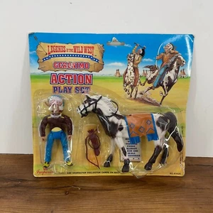 VTG Imperial Toys Legends of the Wild West Sitting Bull Play Set Horse NIP READ - Picture 1 of 16