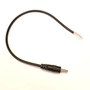 MALE 3.5mm x 1.35mm STRAIGHT DC Plug Cord Tinned Ends DIY REPAIR - Picture 1 of 9