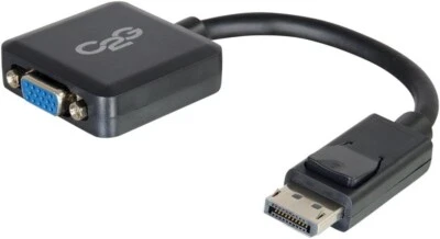 C2G 54323 Legrand Mini Male to Female Display Port Cable to VGA Adapter Black - Image 1 of 3