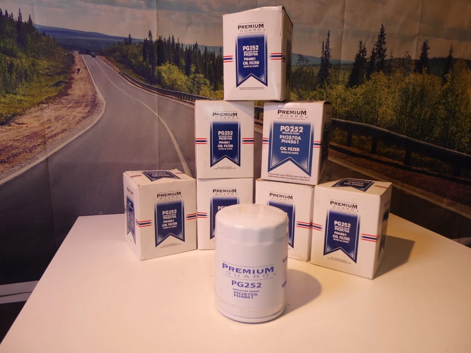 Масляные фильтры двигателя PG252 (7) подходят для кабриолета Volkswagen Jetta Golf C8 1974-2015 годов выпуска - Изображение 1 из 3