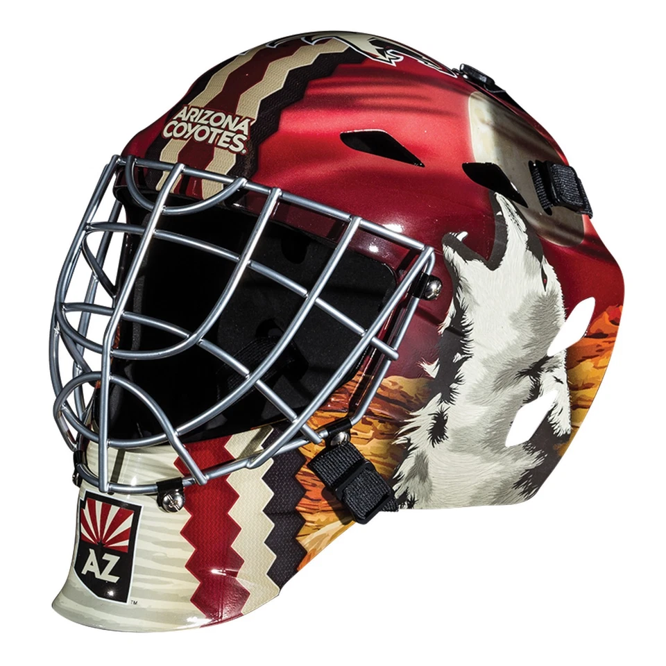 FRANKLIN ARIZONA COYOTES FULL SIZE REPLICA GOALIE MASK - LAST CHANCE/SALE — 第 1/1 张图片