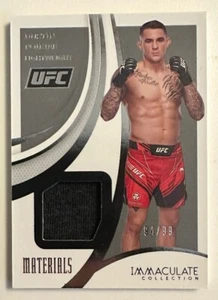PANINI IMMACULATE UFC : DUSTIN POIRIER FIGHT WORN MATERIALS CARD /99 2021 - Picture 1 of 2