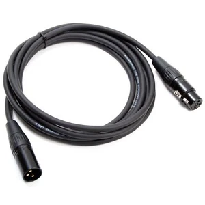 Câble Micro Professionnel MUSIC STORE Platinum, 0.5m, XLR 3 Pôles F/M, Noir - Photo 1/3