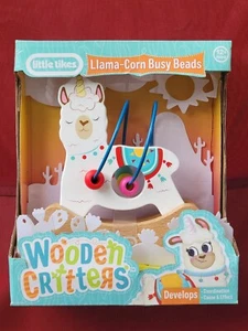 Little Tikes Llama-Maíz Cuentas Ocupadas Bichos de Madera Edad de Desarrollo 12 Mos y más - Imagen 1 de 5